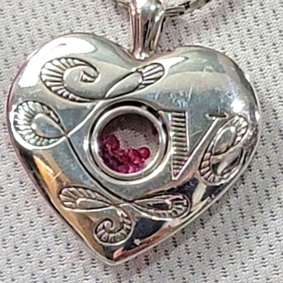 BRIGHTON RETIRED PURE LOVE RARE SLIP CHAIN PENDENT NECKLACE NWOT ✨️ - Picture 3 of 6